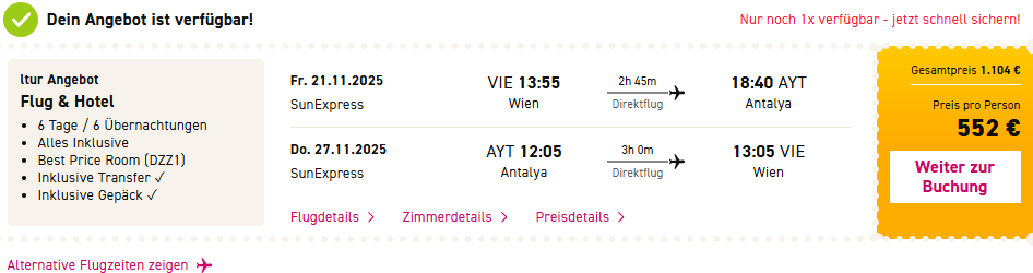 Belek Angebot