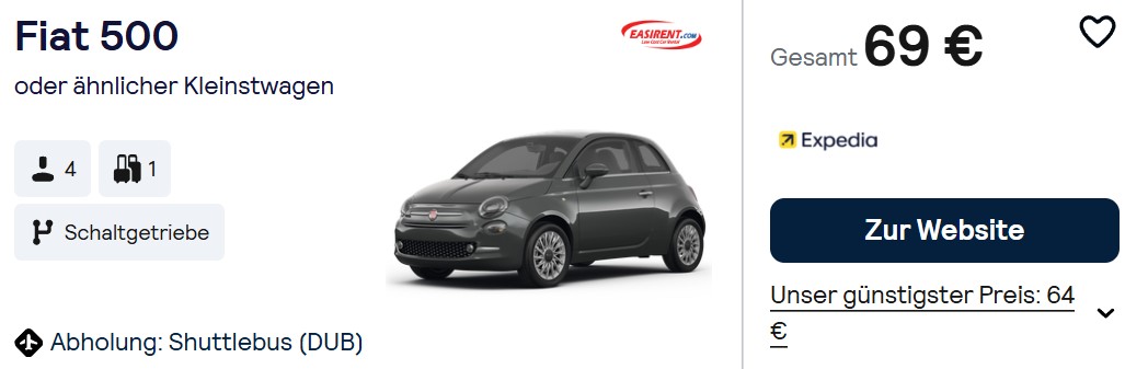 Dublin Mietwagen combi