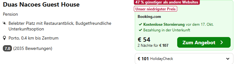 Hotel Porto Angebot