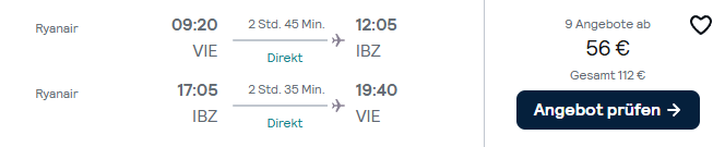 Ibiza Flug Angebot