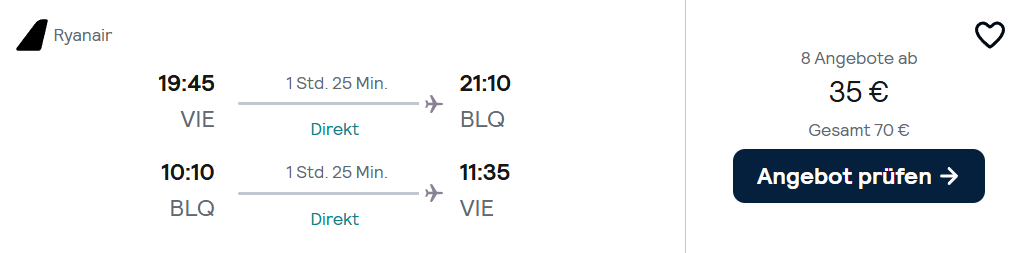 Italien Flug Angebot