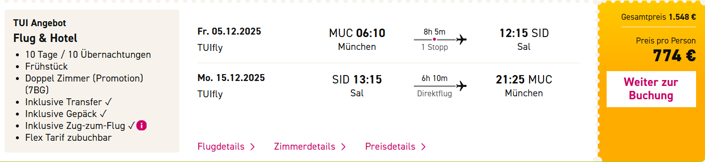 Kapverde Reise Angebot