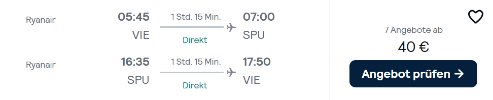 Kroatien-Flug-Schnäppchen