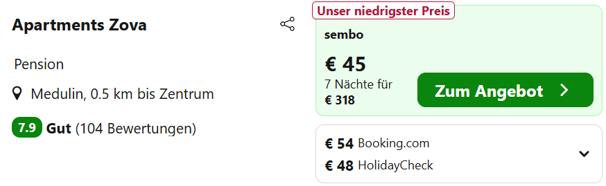 Kroatien-Hotel-Schnäppchen