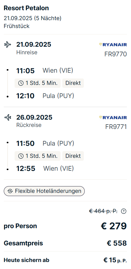 Kroatien Reise Angebot