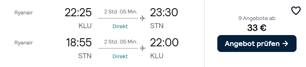 London Flug Angebot