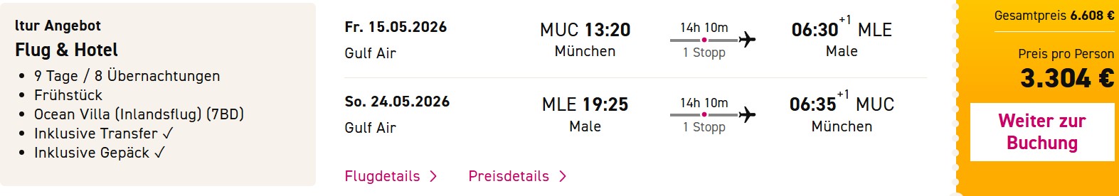 Malediven Pauschal