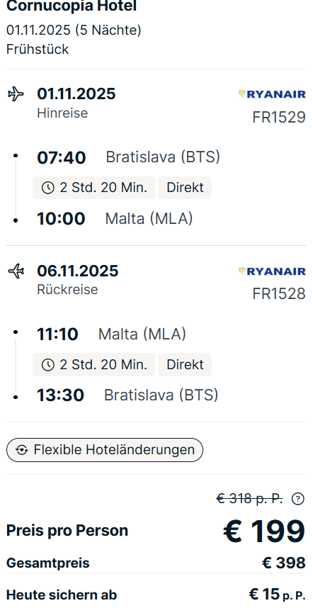 Malta Reise Angebot