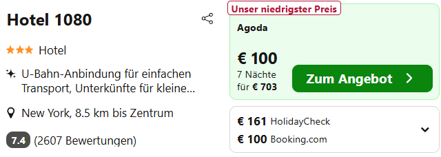 USA Hotel Angebot