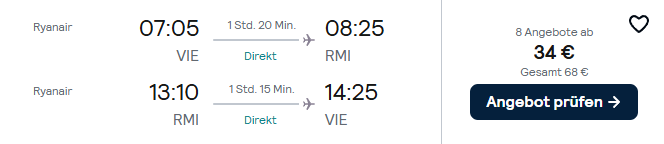 Italien Flug Angebot
