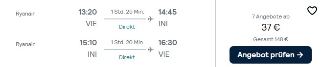Serbien Flug Schnäppchen