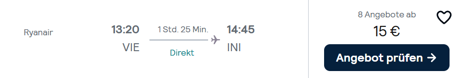 Serbien Flug Angebot