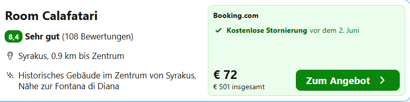 Sizilien Hotel Angebot