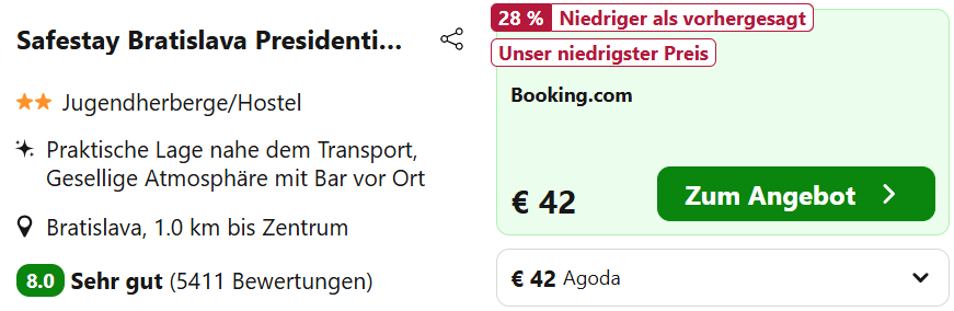 Slowakei-Hotel-Schnäppchen