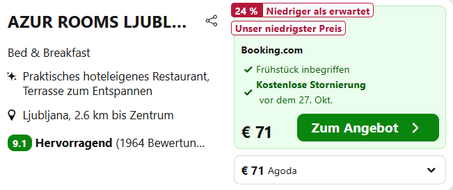 Slowenien Hotel Angebot