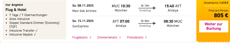 Türkei Belek Hotel Angebot