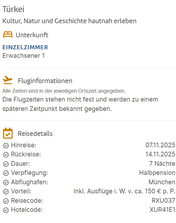 Türkei Rundreise Angebot