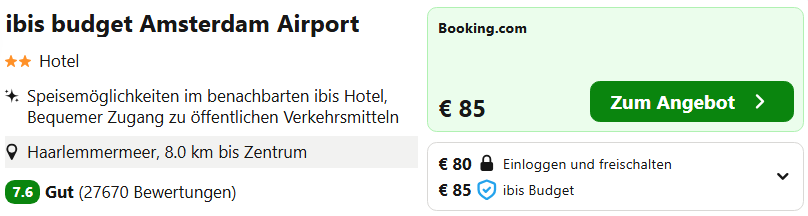 Amsterdam Hotel Angebot