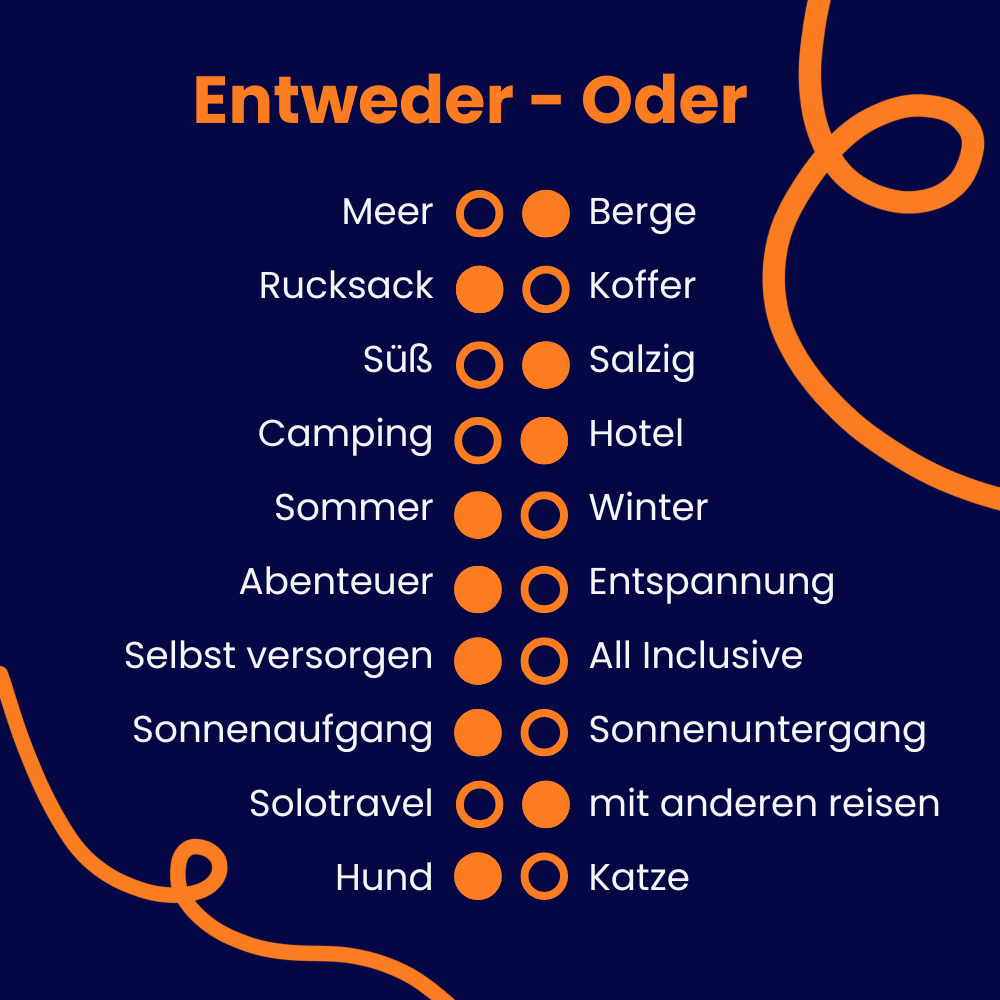 Entweder oder Antworten