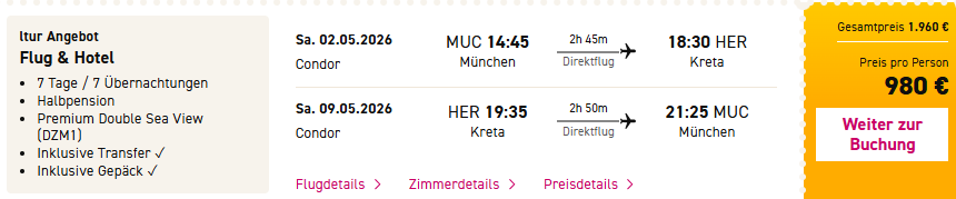 Kreta Pauschalangebot