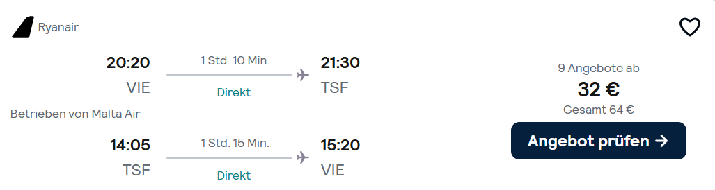 Venedig Flug Angebot