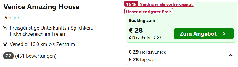 Venedig Hotel Angebot