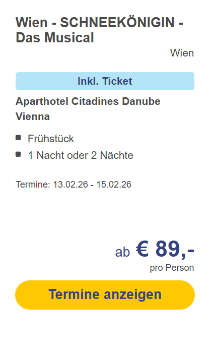 Wien Hotel Angebot