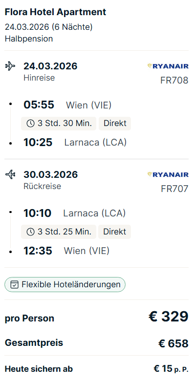 Zypern Reise Angebot