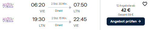 London Flug Angebot