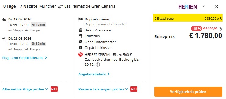 Gran Canaria pauschal