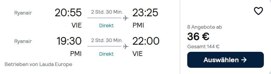 Mallorca Flug Angebot