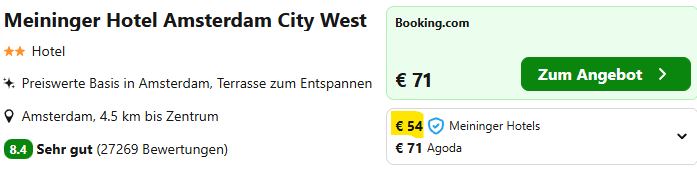 Niederlande Hotel Angebot