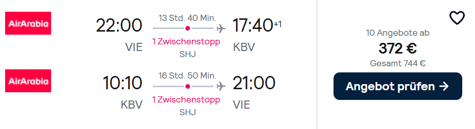 Krabi Flug Angebot
