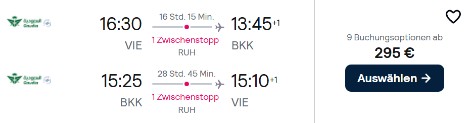 Thailand Flug Angebot