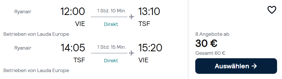 Venedig Flug Angebot