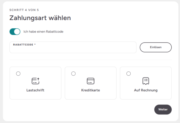 Aldiana Feld für den Rabattcode