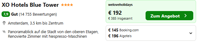 Amsterdam Hotelschnäppchen