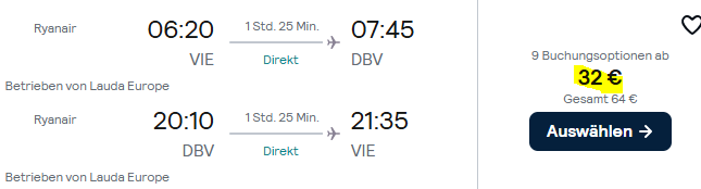 Dubrovnik Kombi Angebot