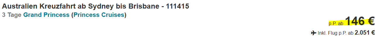 Kreuzfahrt Angebot