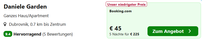 Kroatien Hotel Angebot