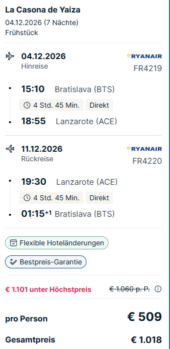Lanzarote pauschal
