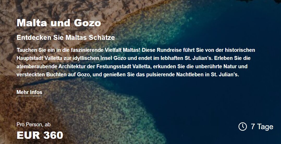 Malta Rundreise