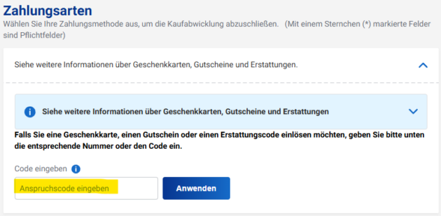 Ryanair Gutschein einlösen
