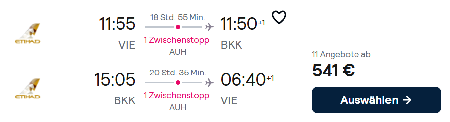 Thailand Flug Angebot