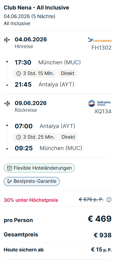 Türkei Reise Angebot