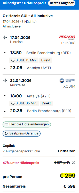 Türkei Pauschalangebot