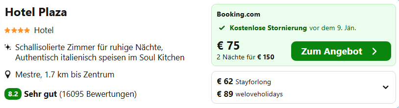 Venedig Hotel Angebot