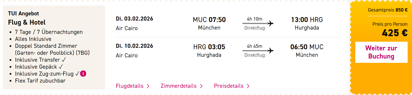 Ägypten Reise Angebot