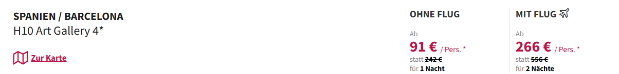 Barcelona Reise Angebot