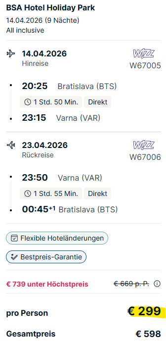 Bulgarien Pauschalreise Angebot